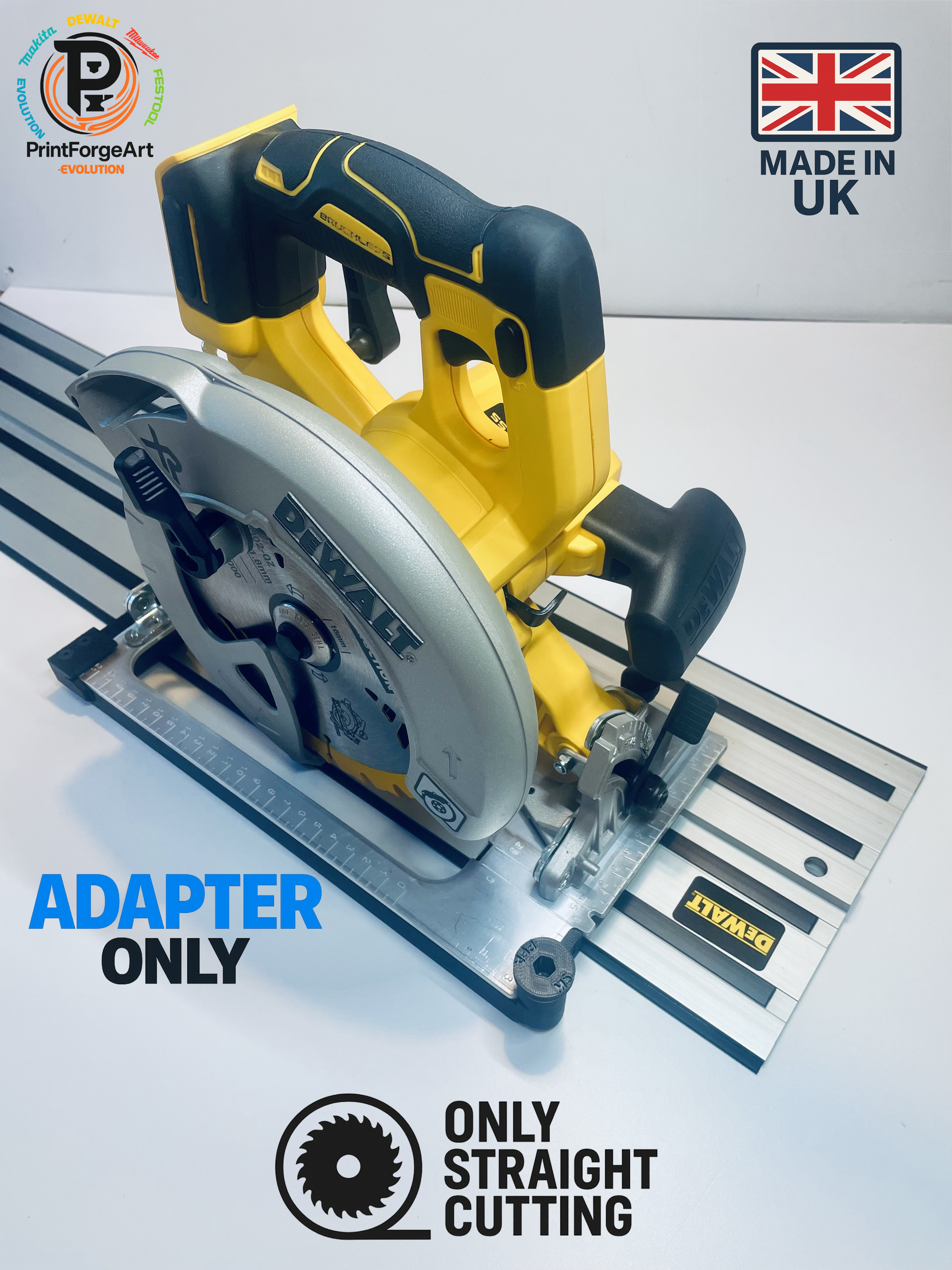 Guide Rail Adapter for DeWalt DCS570 DWE575 DCS575 DCS578 DCS573 Base dewal Rail Track