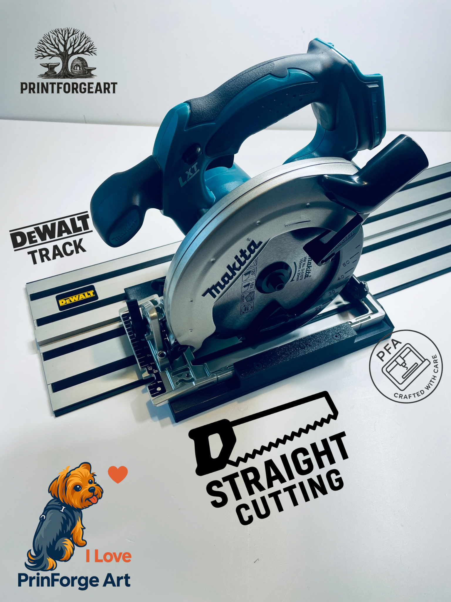 Guide Rail Base for Makita DSS610 DSS611 Circular Saws Dewalt Guide Rail Track