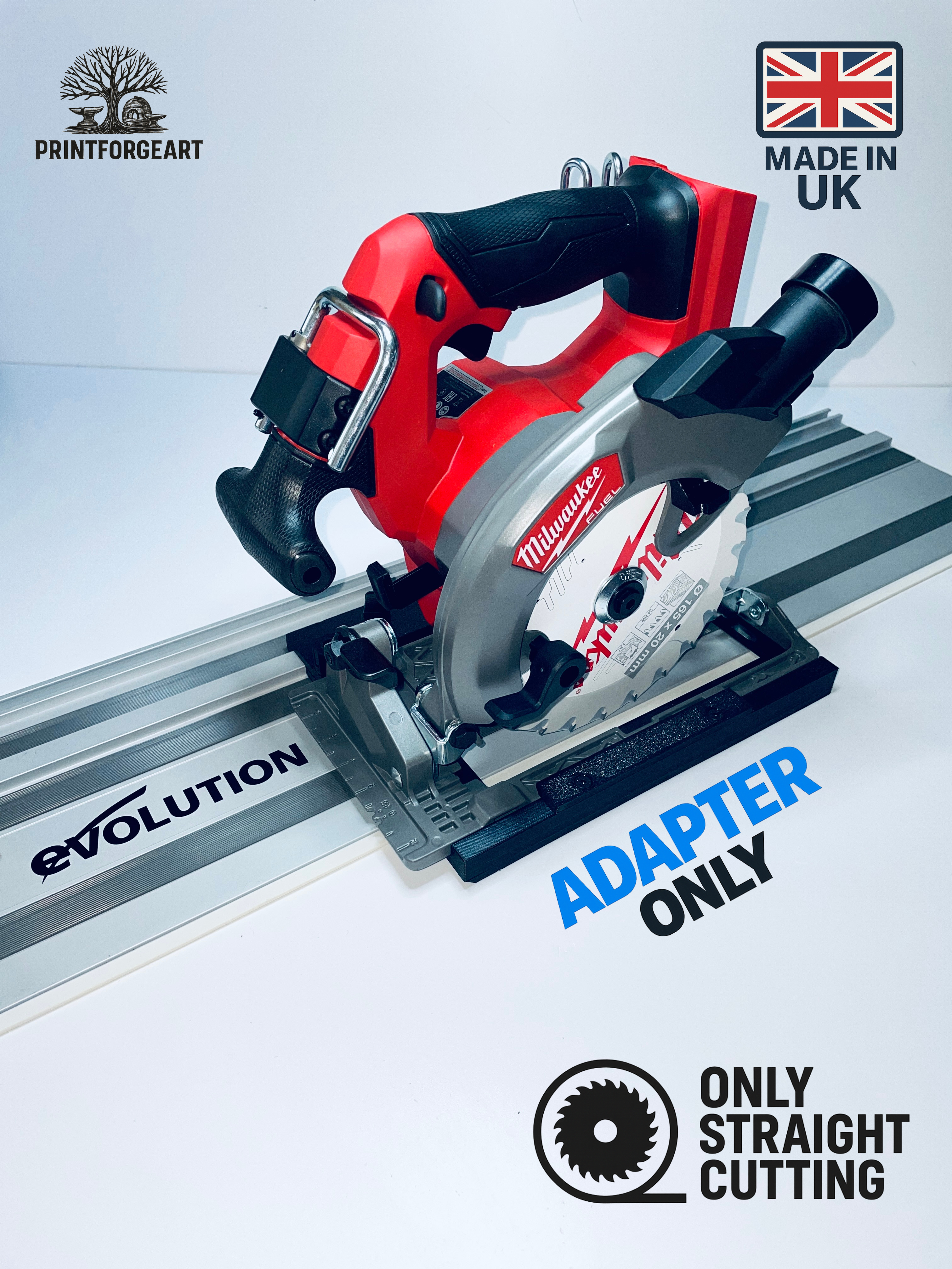 Milwaukee FCS552 Adapter Plate Compatible With Evolution Guide Rail Track