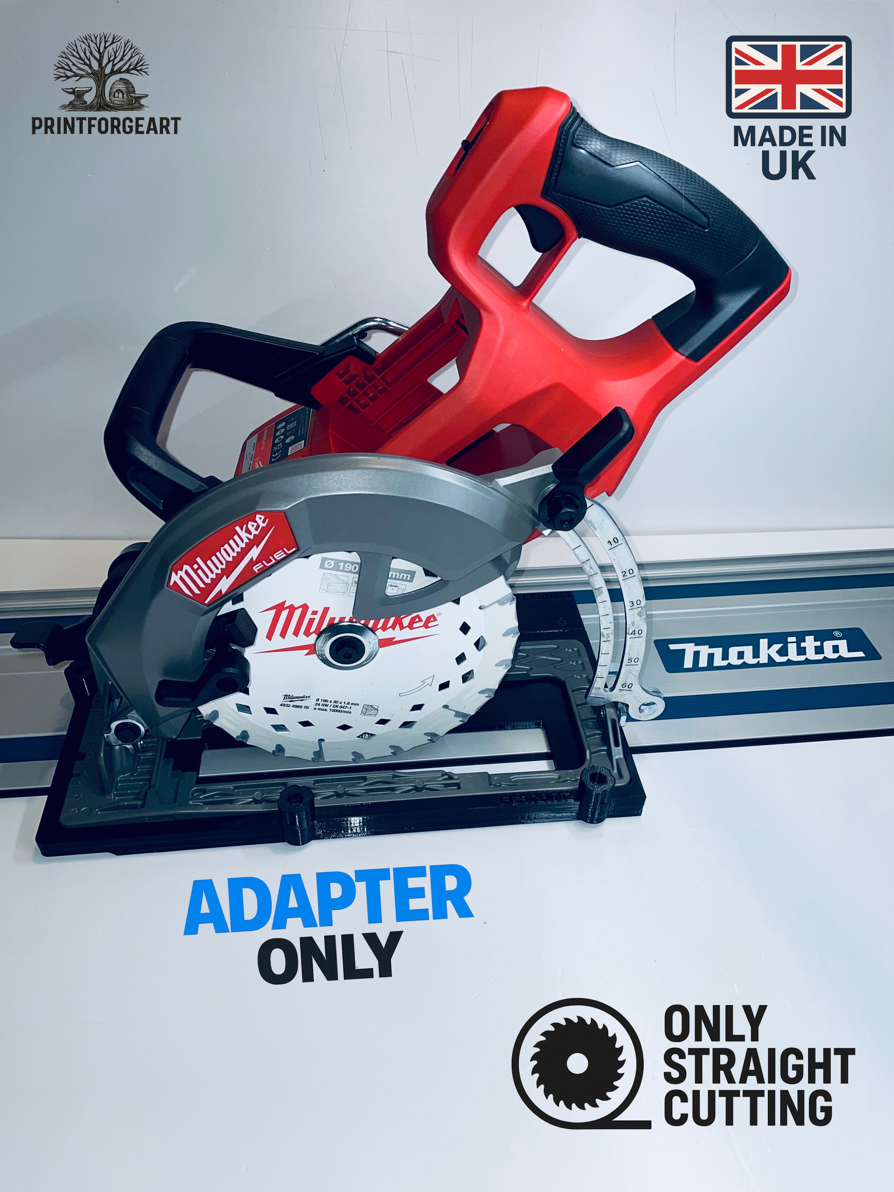 Milwaukee M18 FCSRH662 2830-20 Adapter Base Makita Guide Rail Track UK